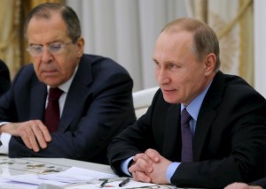 Putin und Lawrow im Kreml am 2.3.2016 ~